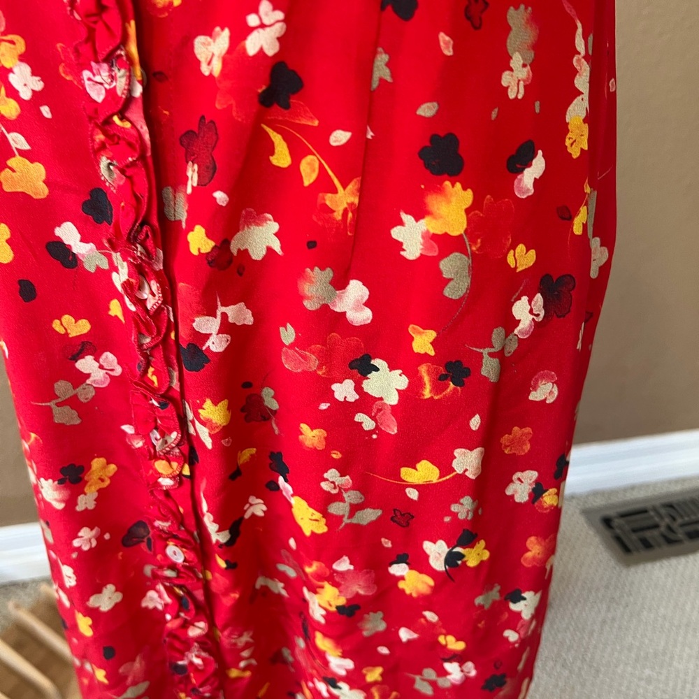 Realisation Par 'Juliet' Rouge Fleur silk floral midi dress, size small - Picture 9 of 9